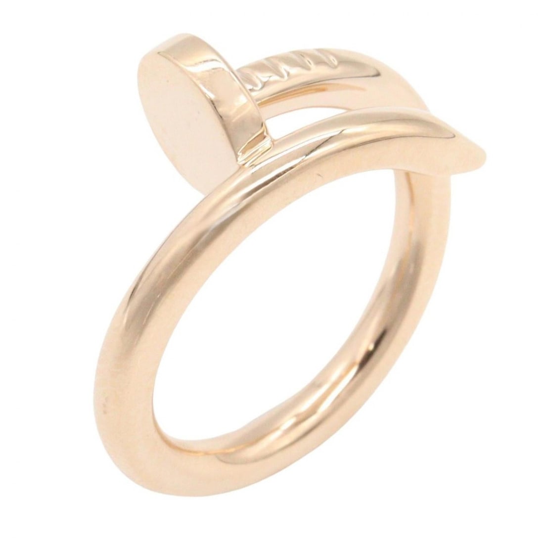 Cartier Juste un Clou Ring, 18K Pink Gold (PG), Women's Jewelry, Tone: --- Catalog ---Category: SizeJP Size: 11US Size: 6Category: DesignType: Band ringColor: GoldGender: WomenMaterial: Pink gold (18K)Category: GeneralBrand: Cartier--- Item List ---Section: ConditionRank