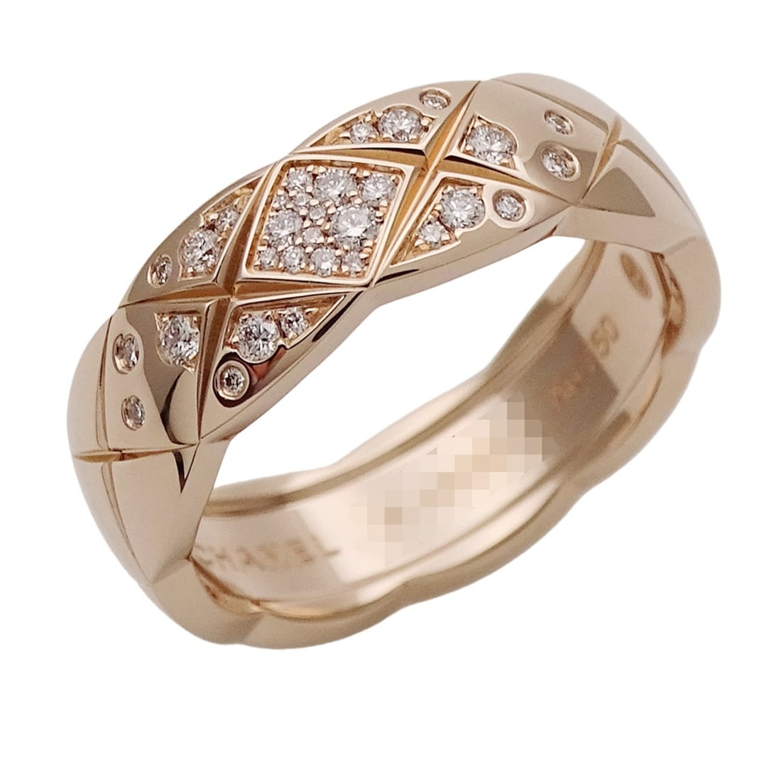 Chanel ring for women and men, brand name ring, 750PG diamond, Coco Crush, medium pink gold, size: --- Catalog ---Category: SizeJP Size: 18US Size: 9Category: DesignType: Band ringColor: Pink goldGender: Men,WomenMaterial: Pink gold (18K)Category: GeneralBrand: Chanel--- Item List ---Section: Condi