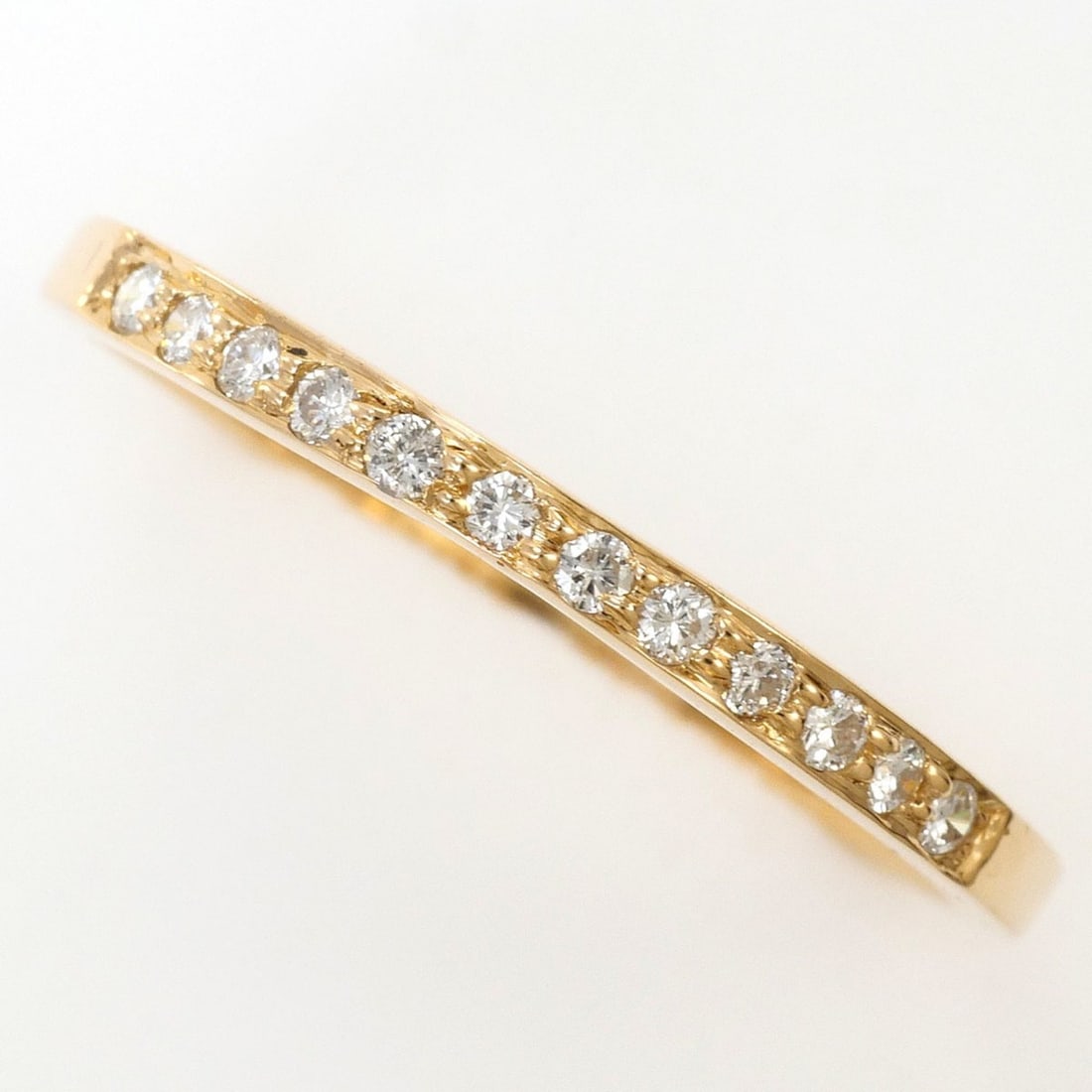 K14 14K Pink Gold Ring with 1 Diamond (carat weight not stamped), Total Weight 1.2g, Jewelry: --- Catalog ---Category: SizeWidth: 2mm / 0.08''Weight: 1.2g / 0.04oz.JP Size: 13US Size: 6.5Category: DesignType: Band ringColor: Pink goldMetal: GoldStone: DiamondGender: WomenMaterial: Pink gold (1