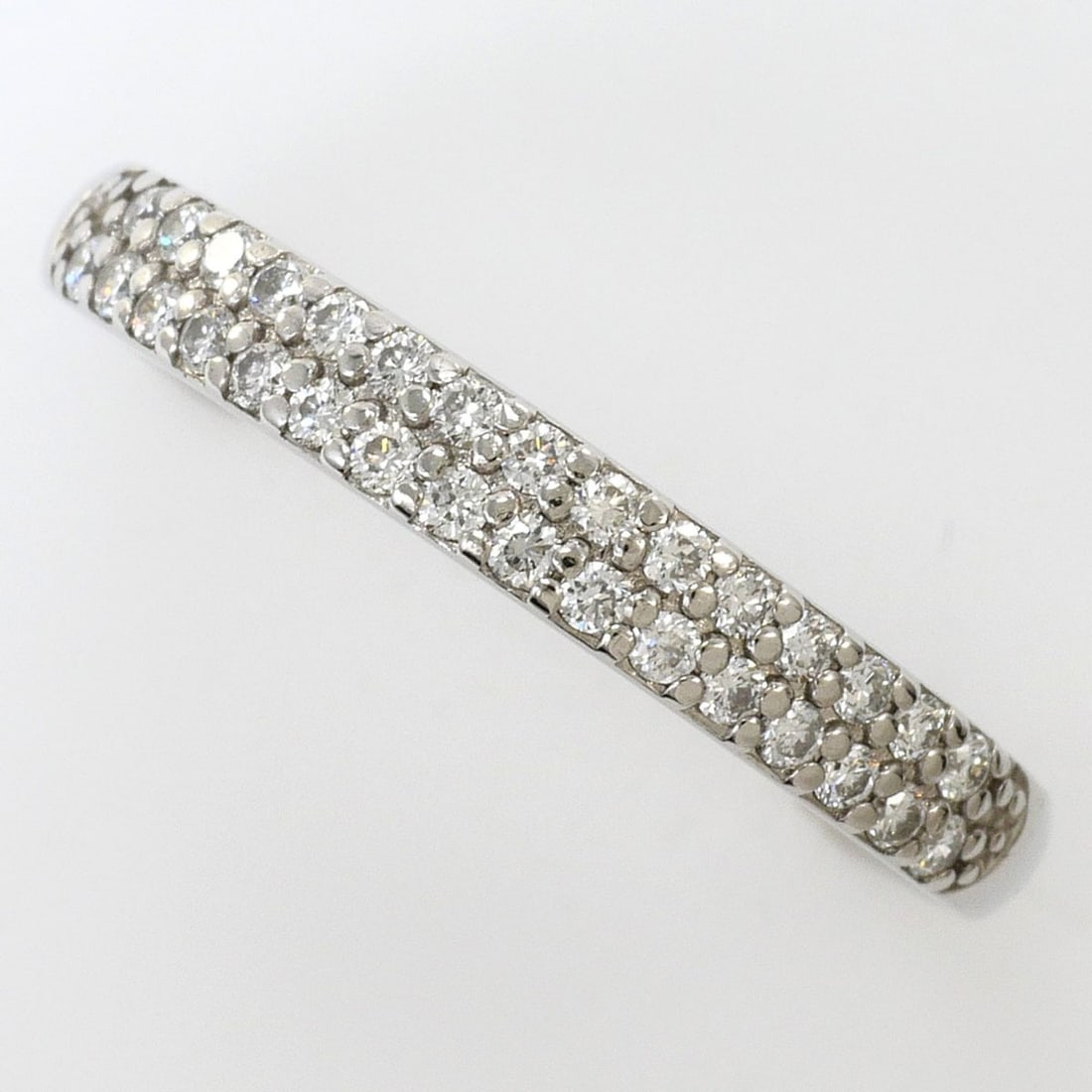 PT900 Platinum Ring, 1 Diamond (0.18ct), Total Weight 2.2g, Jewelry: --- Catalog ---Category: SizeWidth: 3mm / 0.12''Weight: 2.2g / 0.07oz.JP Size: 11US Size: 6Category: DesignType: Band ringColor: PlatinumMetal: PlatinumStone: DiamondGender: WomenMaterial: Platinum 90