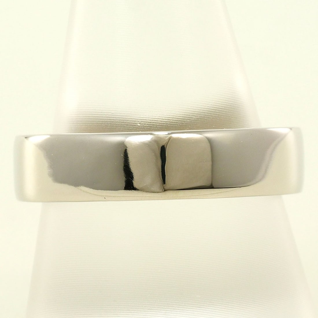 PT900 Platinum Ring, 1 Zirconia Stone, Total Weight 14.6g, Jewelry (1 of 9)