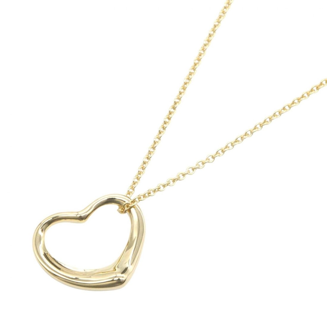 Tiffany & Co. Open Heart Necklace, 18K (Yellow Gold), Women's Jewelry, Gold Tone: --- Catalog ---Category: SizePendant Size: 12mm x 14mm / 0.47'' x 0.55''Neck Circumference: 40.5 cm / 15.94''Category: DesignColor: GoldGender: WomenMaterial: Yellow gold (18K)Necklace Type: NecklaceC