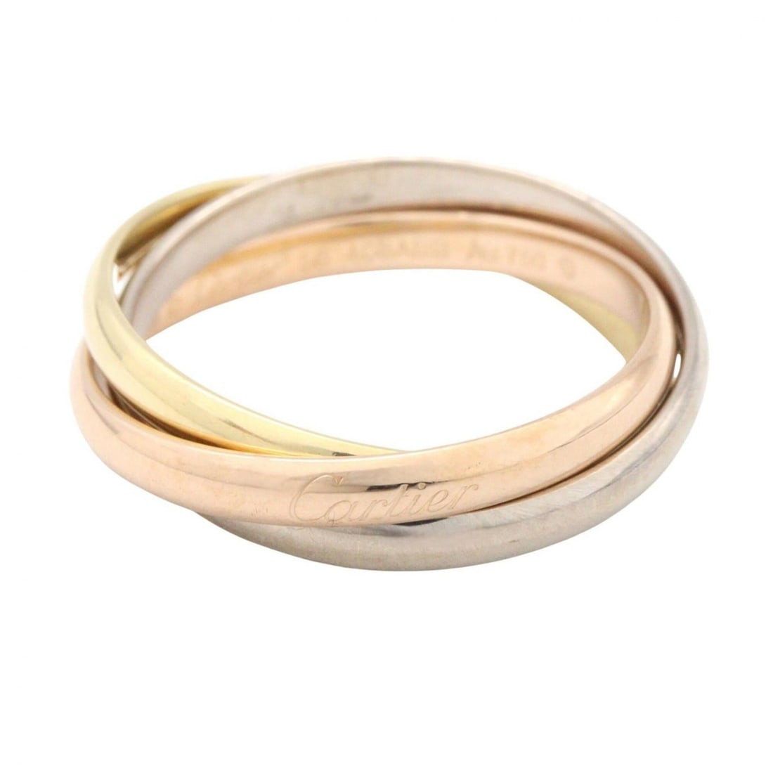 Cartier Trinity Ring, Small, Jewelry, 18K (Yellow Gold), 18KWG (White 18KPG (Pink Women's, Gold: --- Catalog ---Category: SizeJP Size: 13US Size: 6.5Category: DesignType: Band ringColor: Gold, SilverGender: WomenMaterial: Pink gold (18K), White gold (18K), Yellow gold (18K)Category: GeneralBrand: