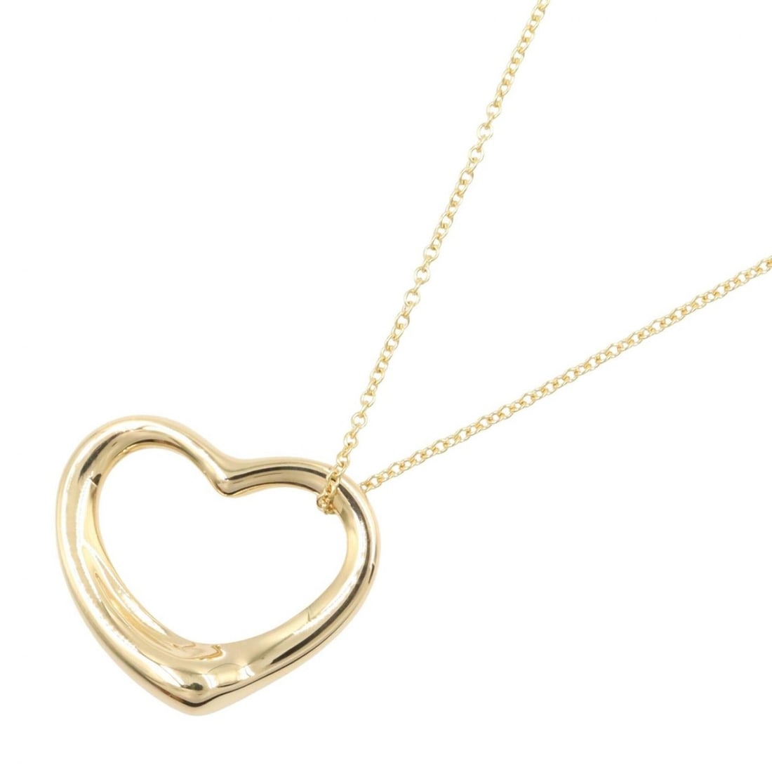 Tiffany & Co. Open Heart Necklace, 18K (Yellow Gold), Women's Jewelry, Gold Tone: --- Catalog ---Category: SizePendant Size: 20mm x 22mm / 0.78'' x 0.86''Neck Circumference: 40.5 cm / 15.94''Category: DesignColor: GoldGender: WomenMaterial: Yellow gold (18K)Necklace Type: NecklaceC
