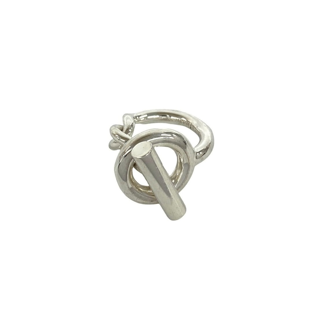 HERMES Croisette Ring, Sterling Silver 925, Women's Jewelry, Silver, Item No. 41784: --- Catalog ---Category: SizeJP Size: 9US Size: 5Category: DesignType: Band ringColor: SilverGender: WomenMaterial: Silver 925Category: GeneralBrand: Hermes--- Item List ---Section: ConditionRanking: 