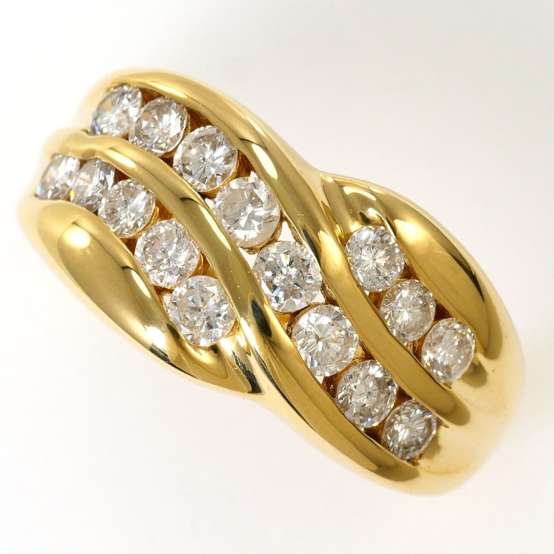 18K (18-karat) Yellow Gold Ring, 1 Diamond, 1.06ct, Total Weight 7.2g, Jewelry (1 of 15)