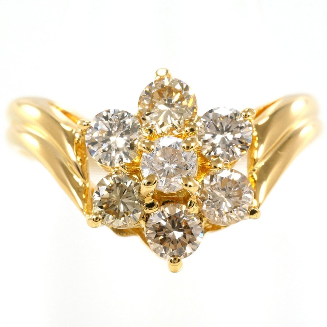 18K (18-karat) Yellow Gold Ring, 1 Diamond, 1.00ct, Total Weight 3.5g, Jewelry (1 of 11)