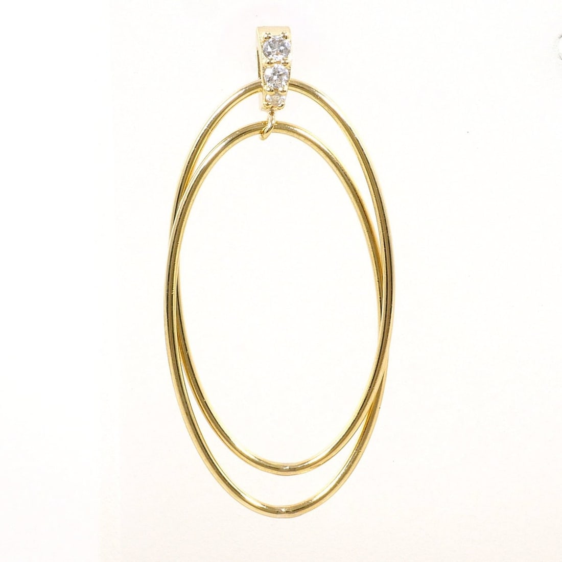 K10 10K YG Yellow Gold Earring (Single Earring) with 0.03ct Diamond, Total Weight 0.6g, Jewelry: --- Catalog ---Category: SizeWeight: 0.6g / 0.02oz.Category: DesignType: Drop earringsColor: Yellow goldMetal: GoldStone: DiamondGender: WomenMaterial: Yellow gold (10K)Metal Purity: 10KWeight (ct.): 