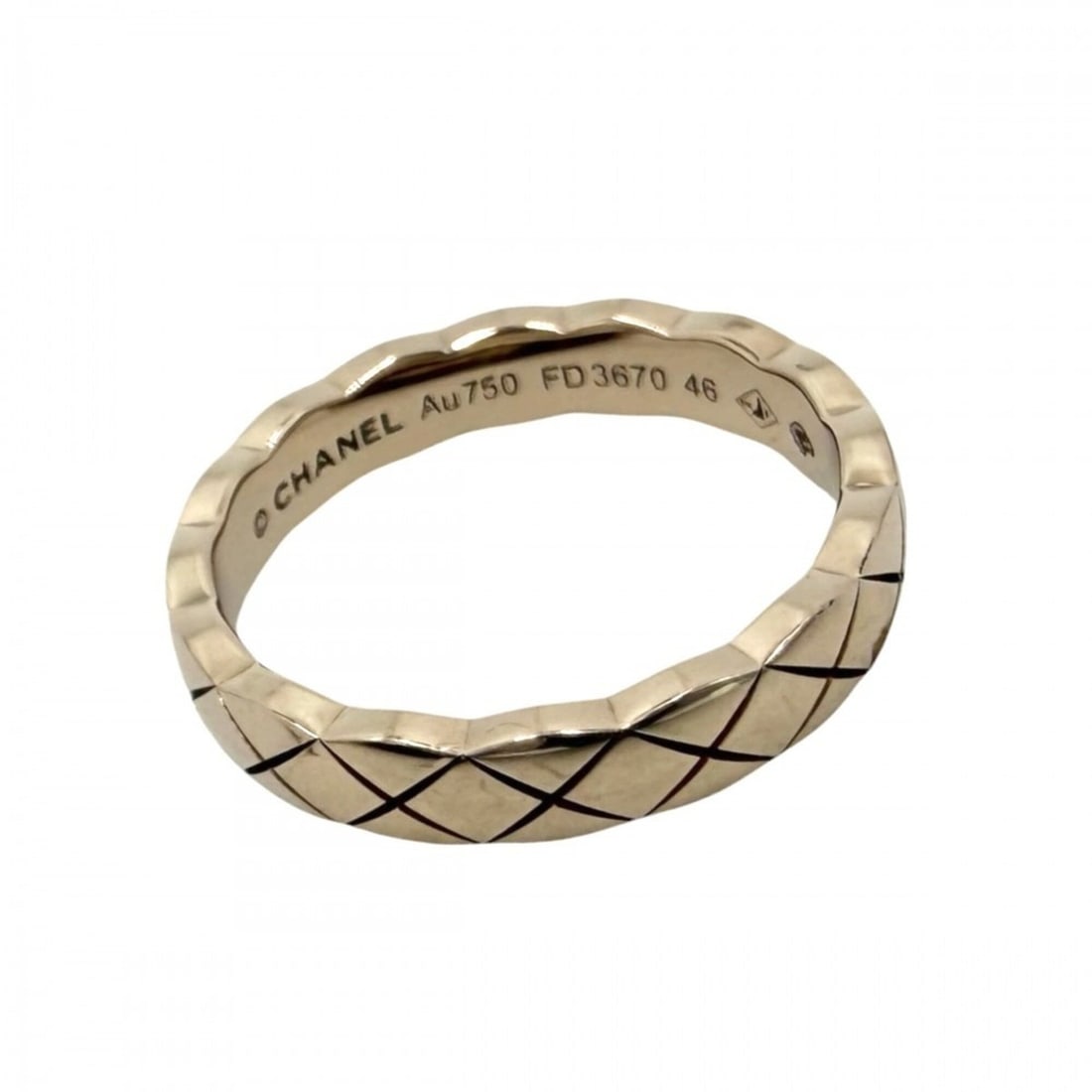 Chanel Women's Coco Crush Ring Mini Jewelry Accessory 18K Pink Gold Au750 Size 46 CHANEL K18 Approx.: --- Catalog ---Category: SizeWidth: 3mm / 0.12''Weight: 3.5g / 0.12oz.JP Size: 6US Size: 3.5Inner Diameter: 15.00mm / 0.59''Category: DesignType: Band ringGender: WomenMaterial: Pink gold (18K)Categor