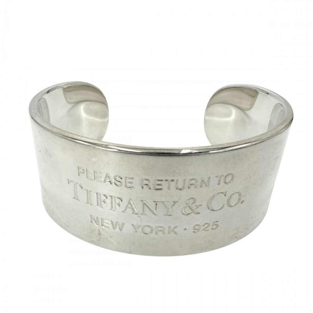 Tiffany & Co. Return to wide cuff bracelet for women, jewelry accessory, 925 sterling silver,: --- Catalog ---Category: SizeLength: 16cm / 6.29''Category: DesignType: BangleGender: WomenMaterial: Silver 925Category: GeneralBrand: Tiffany--- Item List ---Section: ConditionRanking: Rank AB Used -