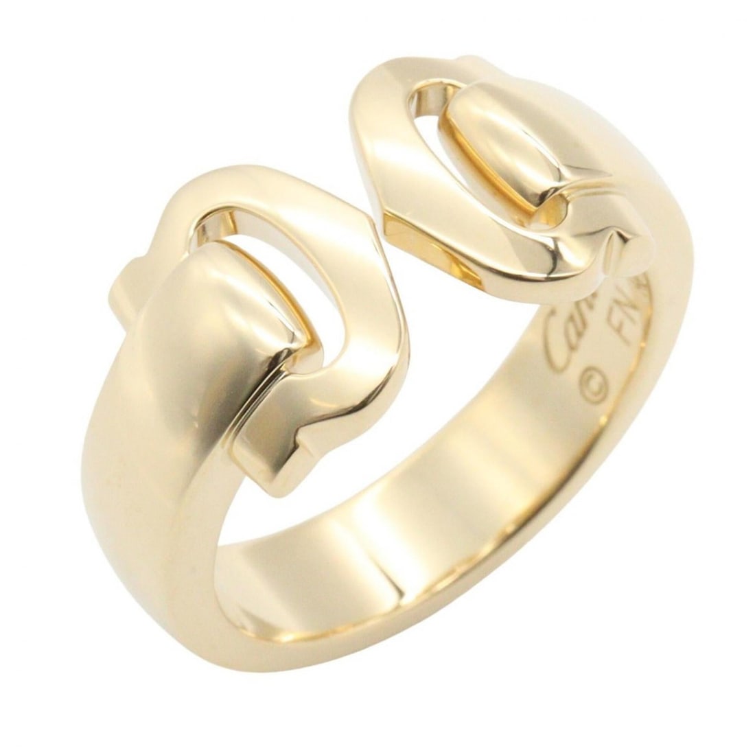 Cartier 2C Ring, 18K (Yellow Gold), Women's Jewelry, Gold Tone: --- Catalog ---Category: SizeJP Size: 11US Size: 6Category: DesignType: Band ringColor: Yellow goldGender: WomenMaterial: Yellow gold (18K)Category: GeneralBrand: Cartier--- Item List ---Section: Cond