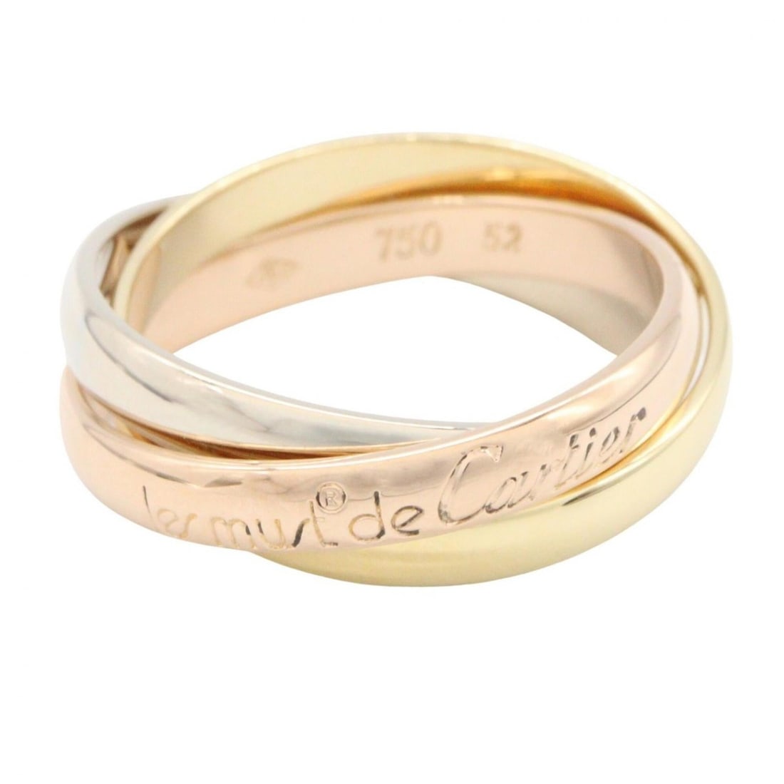 Cartier Trinity Ring - Ring/Finger Jewelry 18K (Yellow Gold), 18KWG (White 18KPG (Pink Gold) Women's: --- Catalog ---Category: SizeJP Size: 12US Size: 6.5Category: DesignType: Band ringColor: Pink gold, White gold, Yellow goldGender: WomenMaterial: Pink gold (18K), White gold (18K), Yellow gold (18K)C