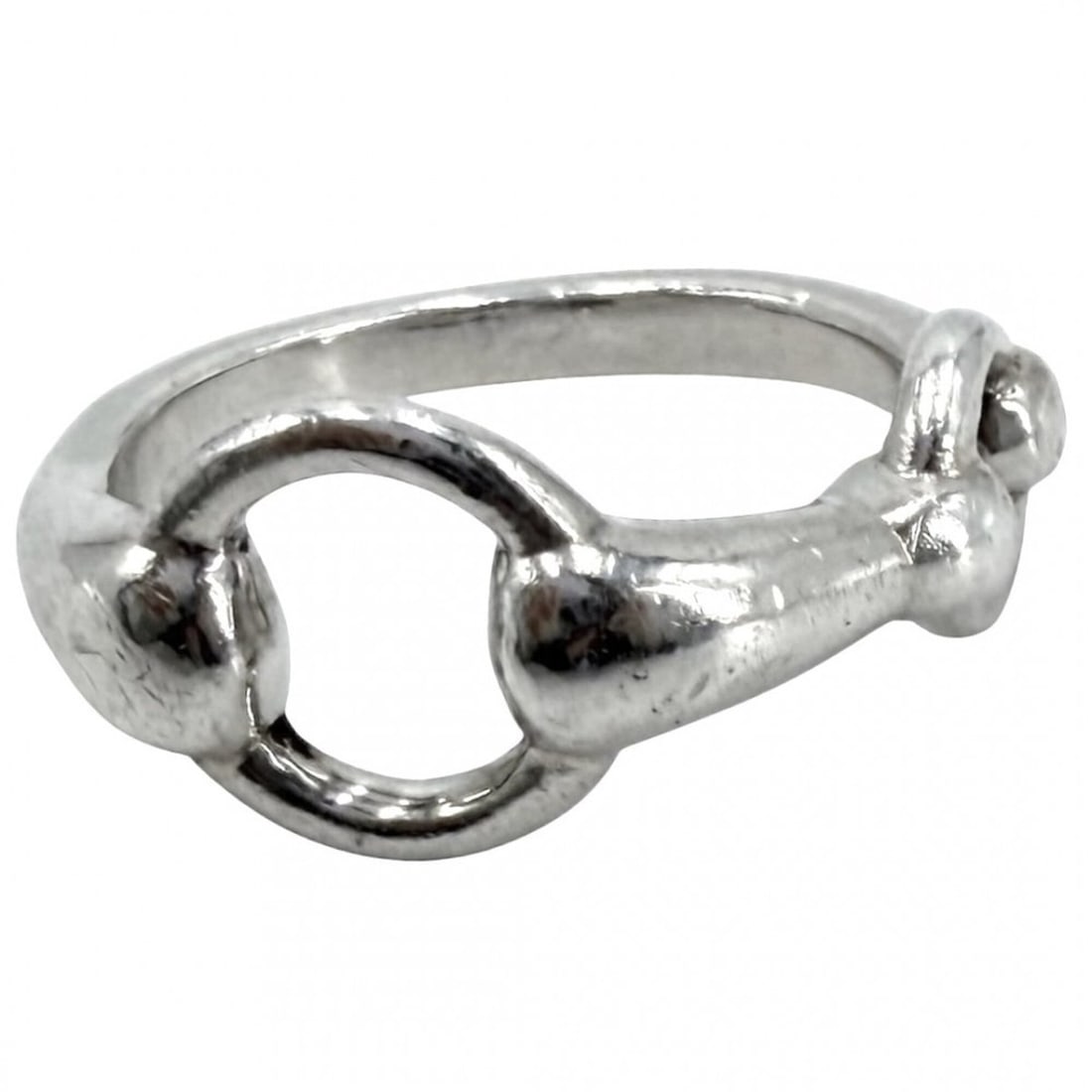 Hermes ring for men and women, Horsebit design, accessory, jewelry, small item, size 51, HERMES 925: --- Catalog ---Category: SizeJP Size: 10US Size: 5.5Category: DesignType: Band ringGender: Men,WomenMaterial: Silver 925Category: GeneralBrand: Hermes--- Item List ---Section: ConditionRanking: Rank A