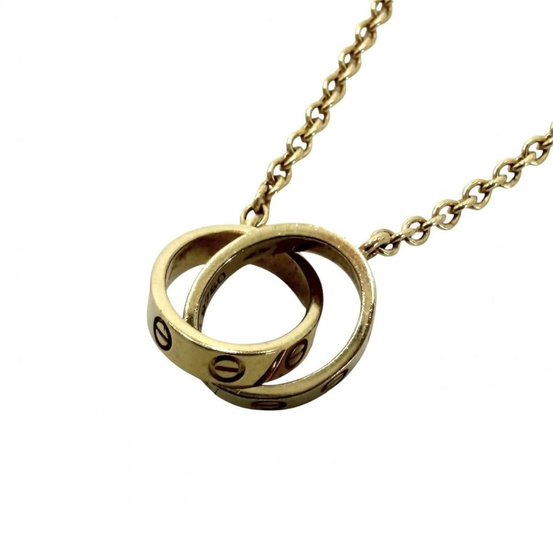 Cartier Baby Love Necklace for Women, Jewelry Accessory, Au750 18K Yellow Gold, Approx. 6.7g: --- Catalog ---Category: SizePendant Size: 10mm x 17mm / 0.39'' x 0.66''Neck Circumference: 44 cm / 17.32''Category: DesignGender: WomenMaterial: Yellow gold (18K)Necklace Type: NecklaceCategory: Gene