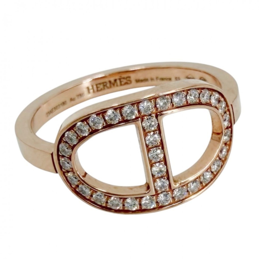 Hermes women's ring, Chaine d'Ancre Contour accessory, jewelry, Au750 18k rose gold, size 53, HERMES: --- Catalog ---Category: SizeJP Size: 12.5US Size: 6.5Category: DesignType: Band ringGender: WomenMaterial: Pink gold (18K)Category: GeneralBrand: Hermes--- Item List ---Section: ConditionRanking: Ran