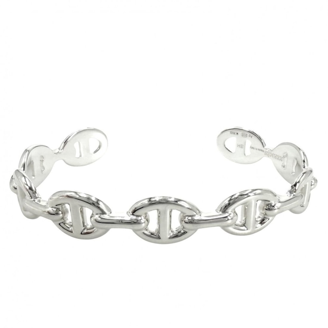 Hermes Chaine d'Ancre Enchainee MM Bangle for Men, Accessory, Jewelry, Small Item, SH HERMES,: --- Catalog ---Category: SizeLength: 15cm - 18cm / 5.9'' - 7.08''Category: DesignType: BangleGender: MenMaterial: Silver 925Category: GeneralBrand: Hermes--- Item List ---Section: ConditionRanking: Ra