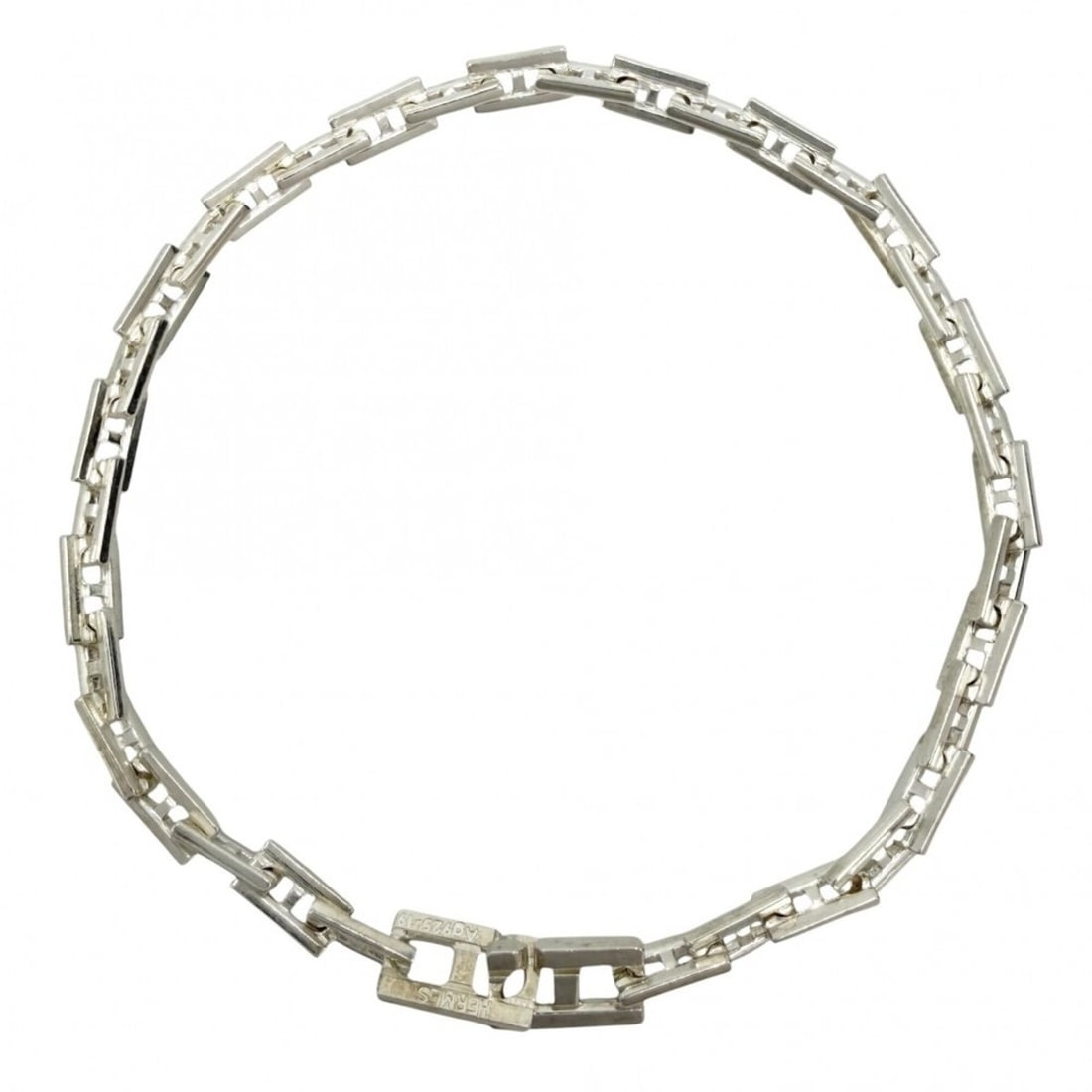 Hermes Bracelet for Men and Women, Hercules 19, Vintage Jewelry Accessory, MM, Sterling Silver 925,: --- Catalog ---Category: SizeLength: 17.5cm / 6.88''Category: DesignType: Charm braceletGender: Men,WomenMaterial: Silver 925Category: GeneralBrand: Hermes--- Item List ---Section: ConditionRanking: R