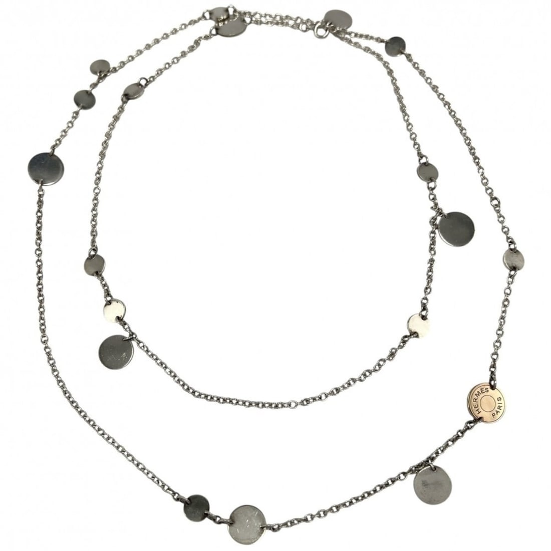 Hermes necklace for women, Sellier Confetti long necklace, jewelry, 18k gold (Au750), sterling (1 of 18)