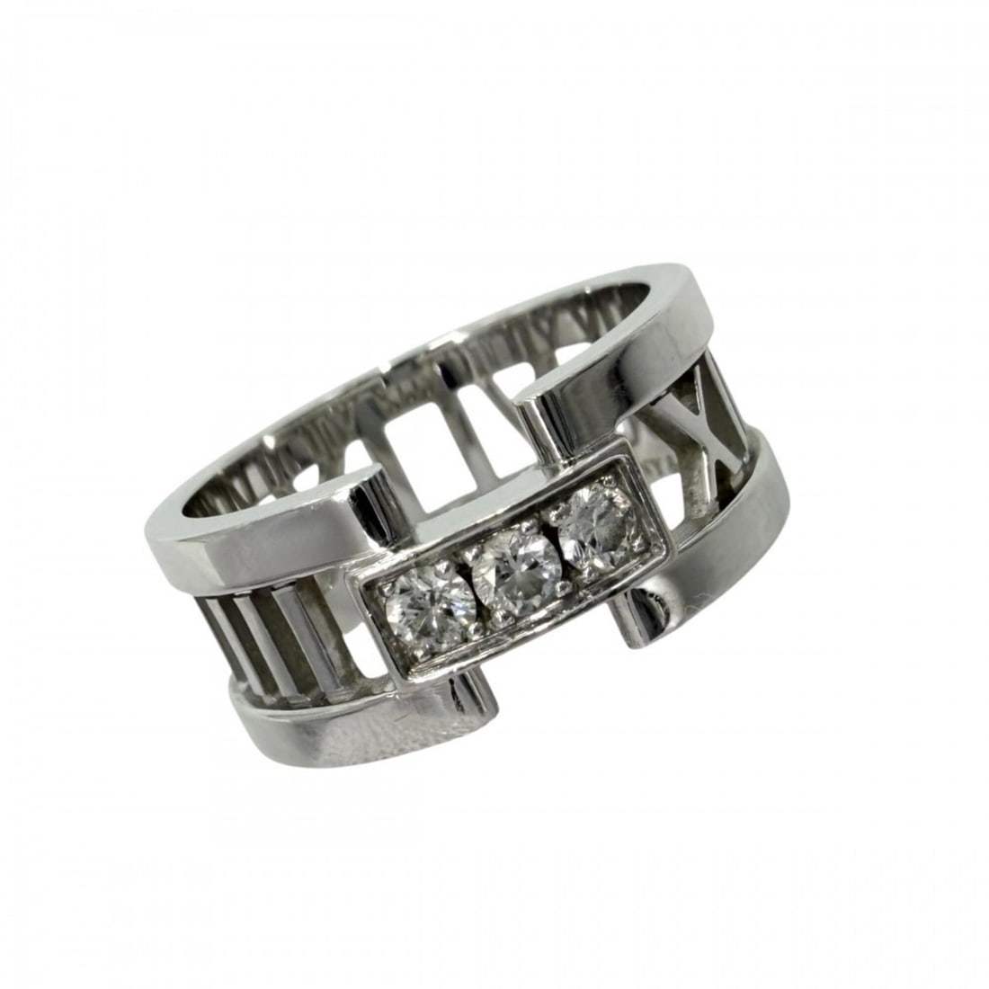Tiffany & Co. Atlas Open Ring for Women, Jewelry Accessory, Au750 18K White Gold, Diamond, Approx.: --- Catalog ---Category: SizeJP Size: 12.5US Size: 6.5Category: DesignType: Band ringStone: DiamondGender: WomenMaterial: White gold (18K)Category: GeneralBrand: Tiffany--- Item List ---Section: Condi