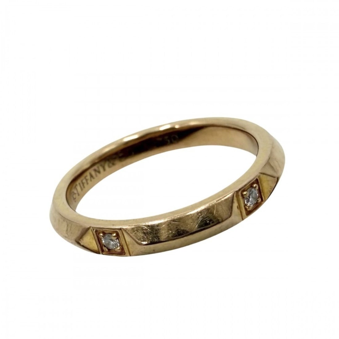 Tiffany & Co. Women's True Band Ring, Jewelry Accessory, K18 Pink Gold, Diamond, Approx. 3.3g: --- Catalog ---Category: SizeJP Size: 9US Size: 5Category: DesignType: Band ringStone: DiamondGender: WomenMaterial: Pink gold (18K)Category: GeneralBrand: Tiffany--- Item List ---Section: ConditionRa