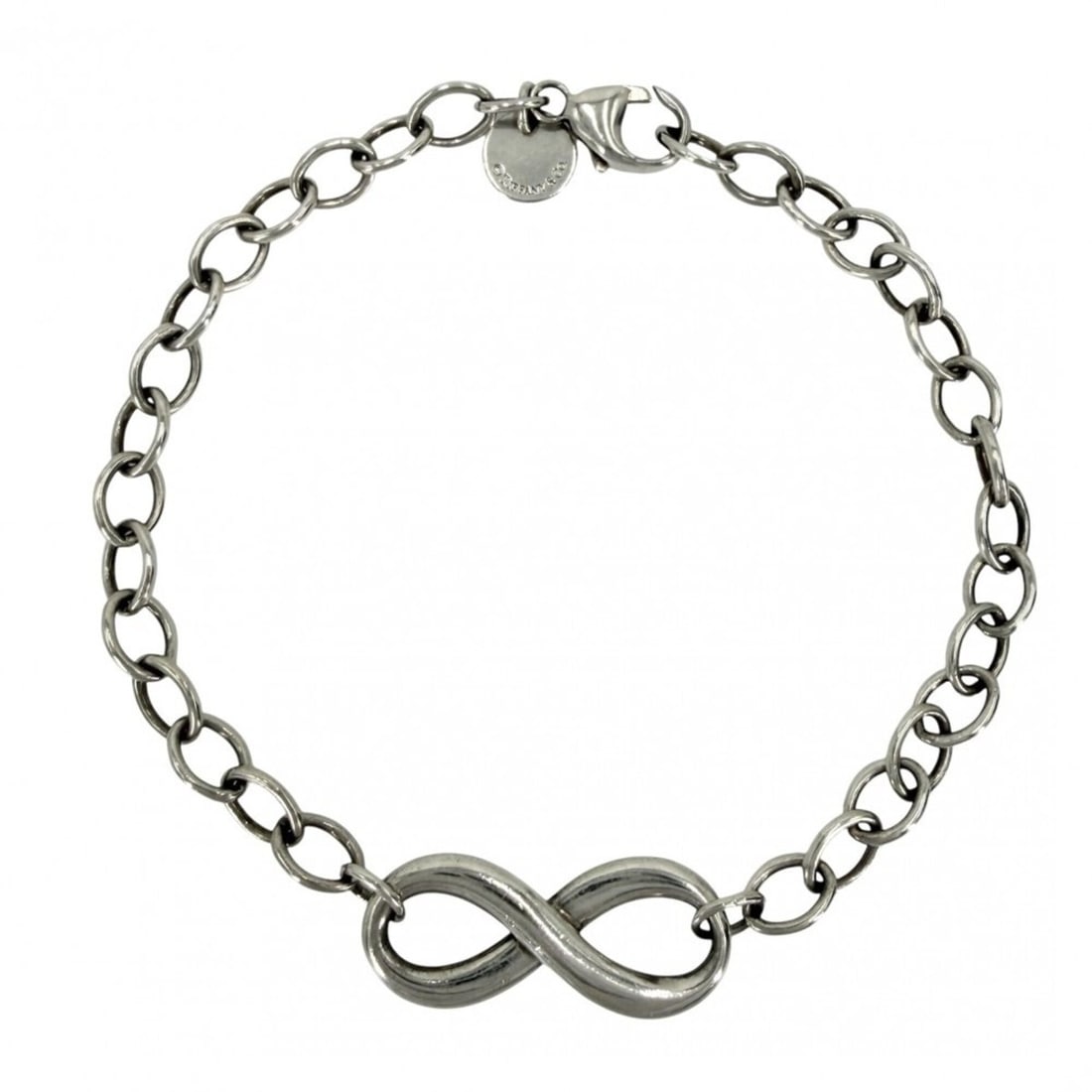 Tiffany & Co. Infinity Bracelet for Women, Jewelry Accessory, Sterling Silver 925, Approx. 6.1g: --- Catalog ---Category: SizeLength: 17cm / 6.69''Category: DesignType: Charm braceletGender: WomenMaterial: Silver 925Category: GeneralBrand: Tiffany--- Item List ---Section: ConditionRanking: Rank A