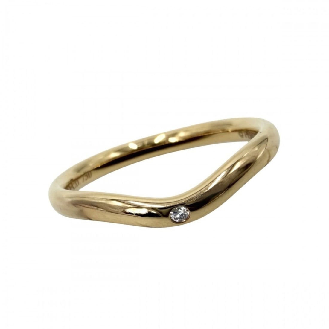 Tiffany & Co. Women's Elsa Peretti Band Ring, Jewelry Accessory, Au750 18K Pink Gold, 0.01ct: --- Catalog ---Category: SizeJP Size: 8US Size: 4.5Category: DesignType: Band ringGender: WomenMaterial: Pink gold (18K)Category: GeneralBrand: Tiffany--- Item List ---Section: ConditionRanking: Rank 