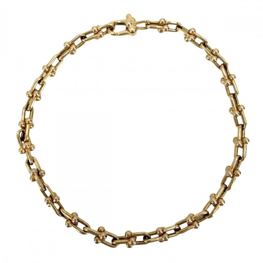 Tiffany & Co. Hardware Micro Link Bracelet for Men and Women - Jewelry Accessory K18YG Au750 Approx.: --- Catalog ---Category: SizeLength: 16.5cm / 6.49''Category: DesignType: Charm braceletGender: Men,WomenMaterial: Yellow gold (18K)Category: GeneralBrand: Tiffany--- Item List ---Section: ConditionRa