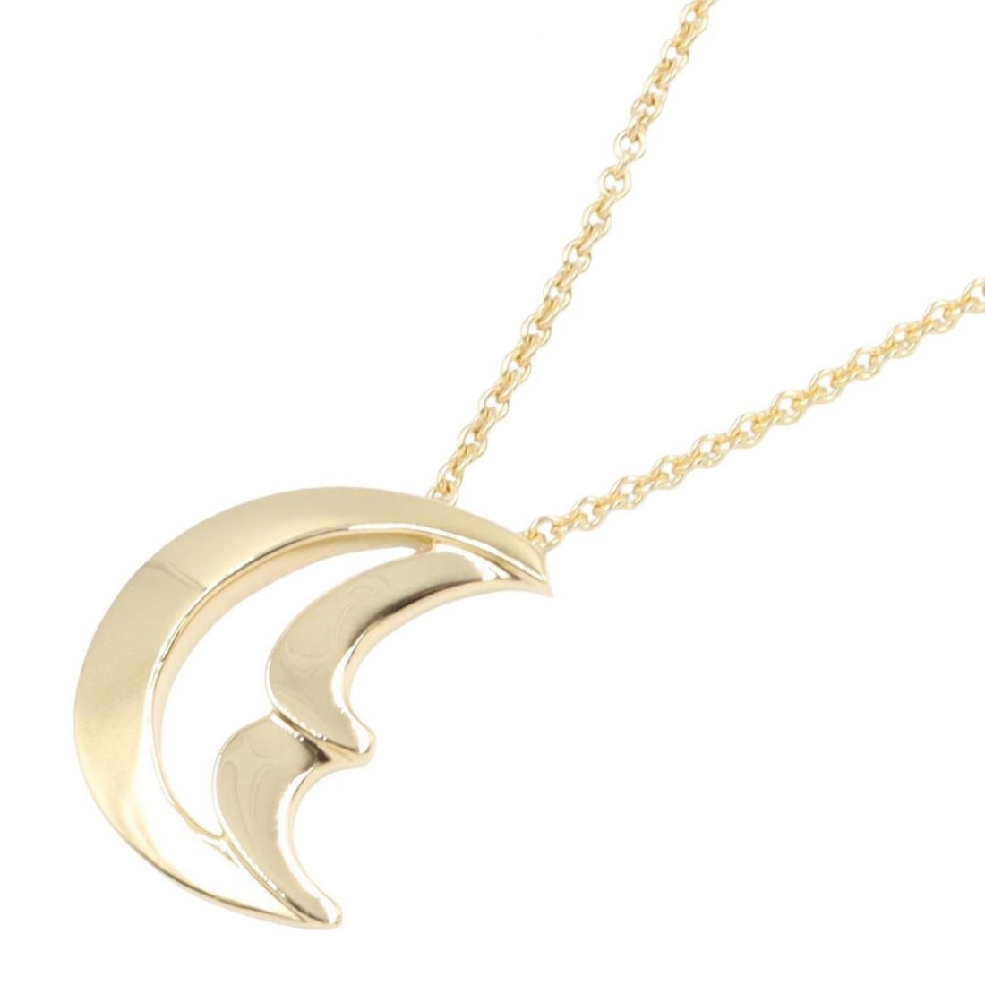 Tiffany & Co. Crescent Moon Necklace, 18K (Yellow Gold), Women's Jewelry, Gold Tone: --- Catalog ---Category: SizePendant Size: 22mm x 8mm / 0.86'' x 0.31''Neck Circumference: 45.5 cm / 17.91''Category: DesignColor: GoldGender: WomenMaterial: Yellow gold (18K)Necklace Type: NecklaceCa
