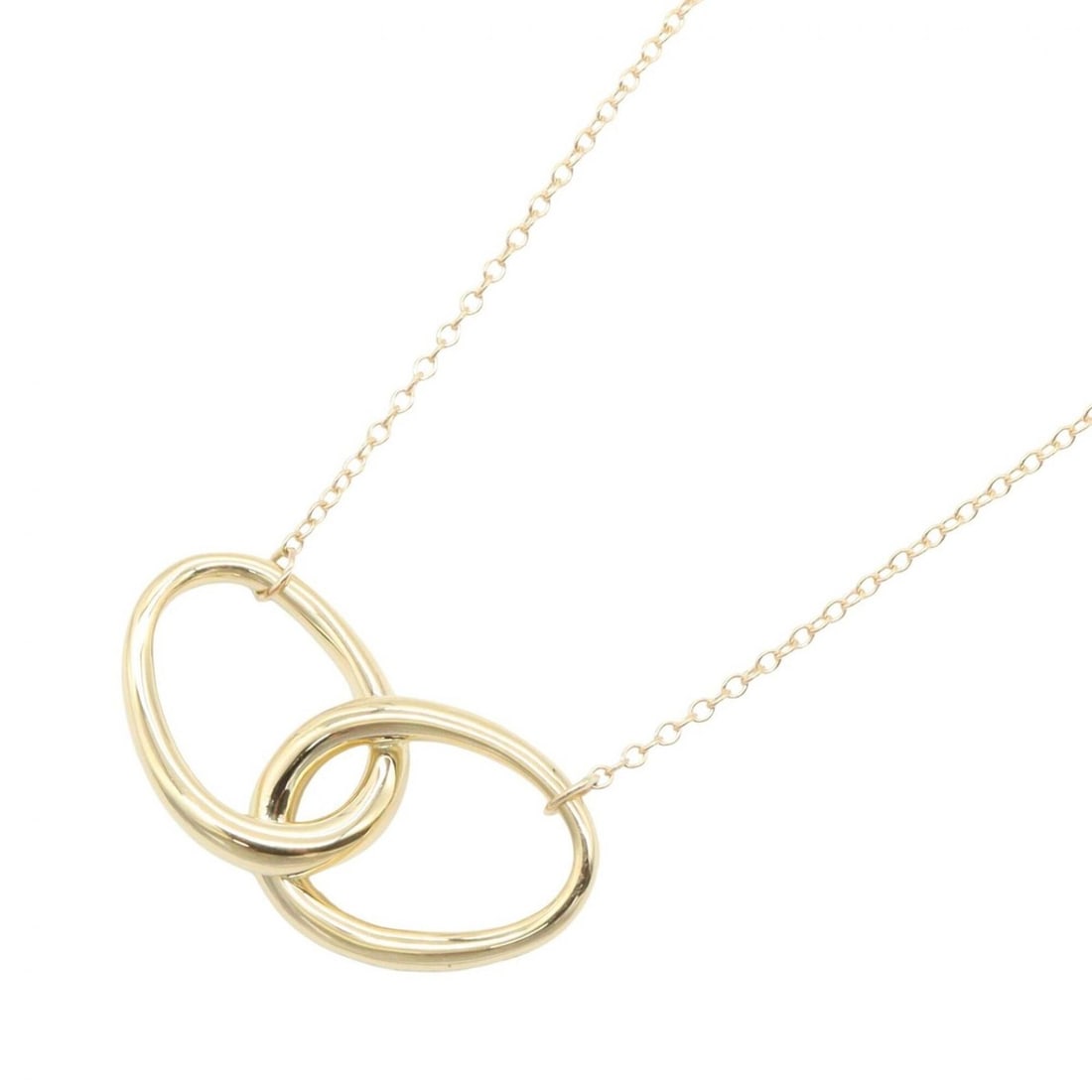 Tiffany & Co. Double Loop Necklace, 18K (Yellow Gold), Women's Jewelry, Gold Tone (1 of 10)
