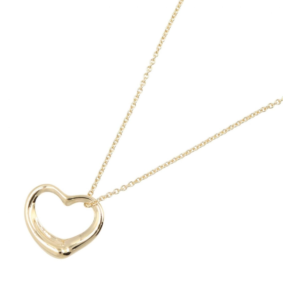 Tiffany & Co. Open Heart Necklace, 18K (Yellow Gold), Women's Jewelry, Gold Tone: --- Catalog ---Category: SizePendant Size: 14mm x 15mm / 0.55'' x 0.59''Neck Circumference: 41 cm / 16.14''Category: DesignColor: GoldGender: WomenMaterial: Yellow gold (18K)Necklace Type: NecklaceCat