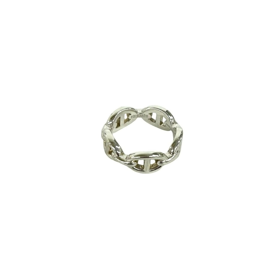 HERMES Hermes Enchainée Ring, Sterling Silver 925, Accessory, Jewelry, Women's, Men's, Silver,: --- Catalog ---Category: SizeJP Size: 11US Size: 6Category: DesignType: Band ringColor: SilverGender: Men,WomenMaterial: Silver 925Category: GeneralBrand: Hermes--- Item List ---Section: ConditionRank