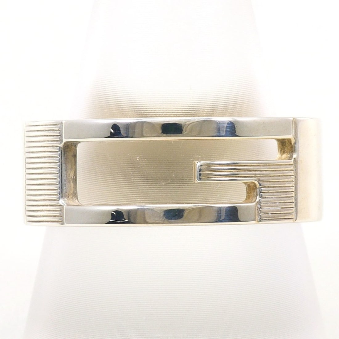 Gucci branded G silver ring, total weight 8.3g, jewelry. (1 of 11)