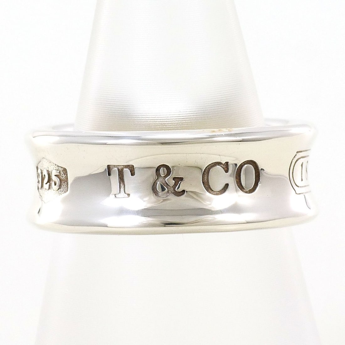 Tiffany & Co. 1837 Silver Ring, Total Weight 6.9g, Jewelry: --- Catalog ---Category: SizeJP Size: 8.5US Size: 4.5Category: DesignType: Band ringGender: WomenMaterial: Silver 925Category: GeneralBrand: Tiffany--- Item List ---Section: ConditionRanking: Rank SA 