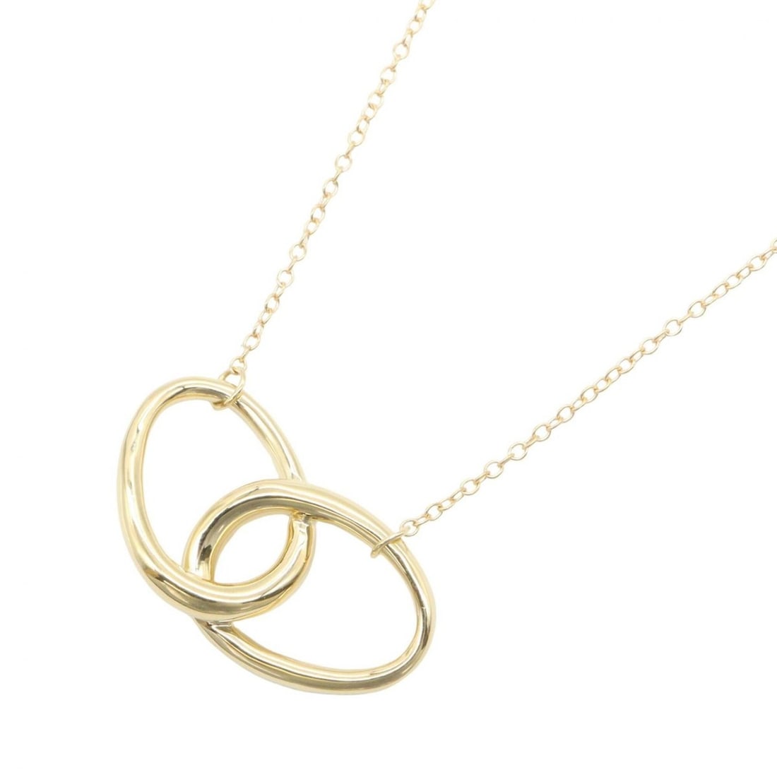 Tiffany & Co. Double Loop Necklace, 18K (Yellow Gold), Women's Jewelry, Gold Tone: --- Catalog ---Category: SizePendant Size: 20mm x 35mm / 0.78'' x 1.37''Neck Circumference: 42 cm / 16.53''Category: DesignColor: GoldGender: WomenMaterial: Yellow gold (18K)Necklace Type: NecklaceCat
