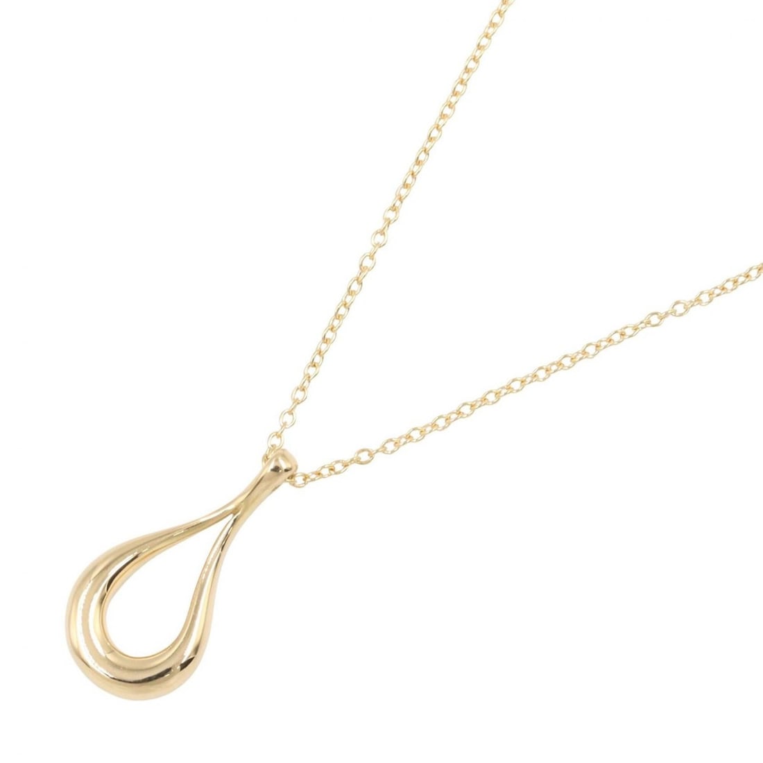 Tiffany & Co. Teardrop Open Necklace, 18K (Yellow Gold), Women's Jewelry, Gold Tone: --- Catalog ---Category: SizeWeight: 3.6g / 0.12oz.Pendant Size: 20mm x 10mm / 0.78'' x 0.39''Neck Circumference: 40.5 cm / 15.94''Category: DesignGender: WomenMaterial: Yellow gold (18K)Necklace Type