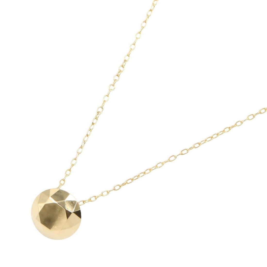 Tiffany & Co. Faceted Necklace, 18K (Yellow Gold), Women's Jewelry, Gold Tone: --- Catalog ---Category: SizeWeight: 2.9g / 0.1oz.Pendant Size: 9mm x 9mm / 0.35'' x 0.35''Neck Circumference: 46.5 cm / 18.3''Category: DesignGender: WomenMaterial: Yellow gold (18K)Necklace Type: Ne