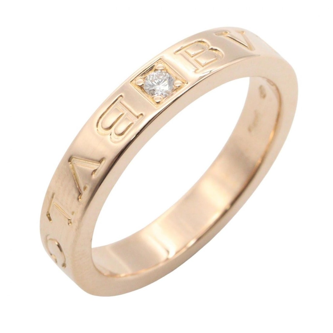 BVLGARI B-zero1 Ring 1PD Jewelry 18KPG (Pink Gold) Diamond Men's Women's Gold Tone Clear: --- Catalog ---Category: SizeJP Size: 14.5US Size: 7Category: DesignType: Band ringColor: Clear, GoldGender: Men,WomenMaterial: Pink gold (18K)Category: GeneralBrand: Bvlgari--- Item List ---Section: 