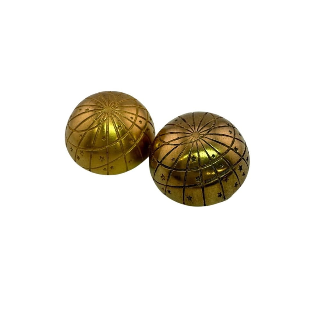 HERMES Zodiac Clip-on Globe Earrings, Gold Jewelry: --- Catalog ---Category: DesignType: Clip earringsColor: GoldGender: WomenCategory: GeneralBrand: Hermes--- Item List ---Section: ConditionRanking: Rank AB Used - Traces of usage, scratches / dirt can