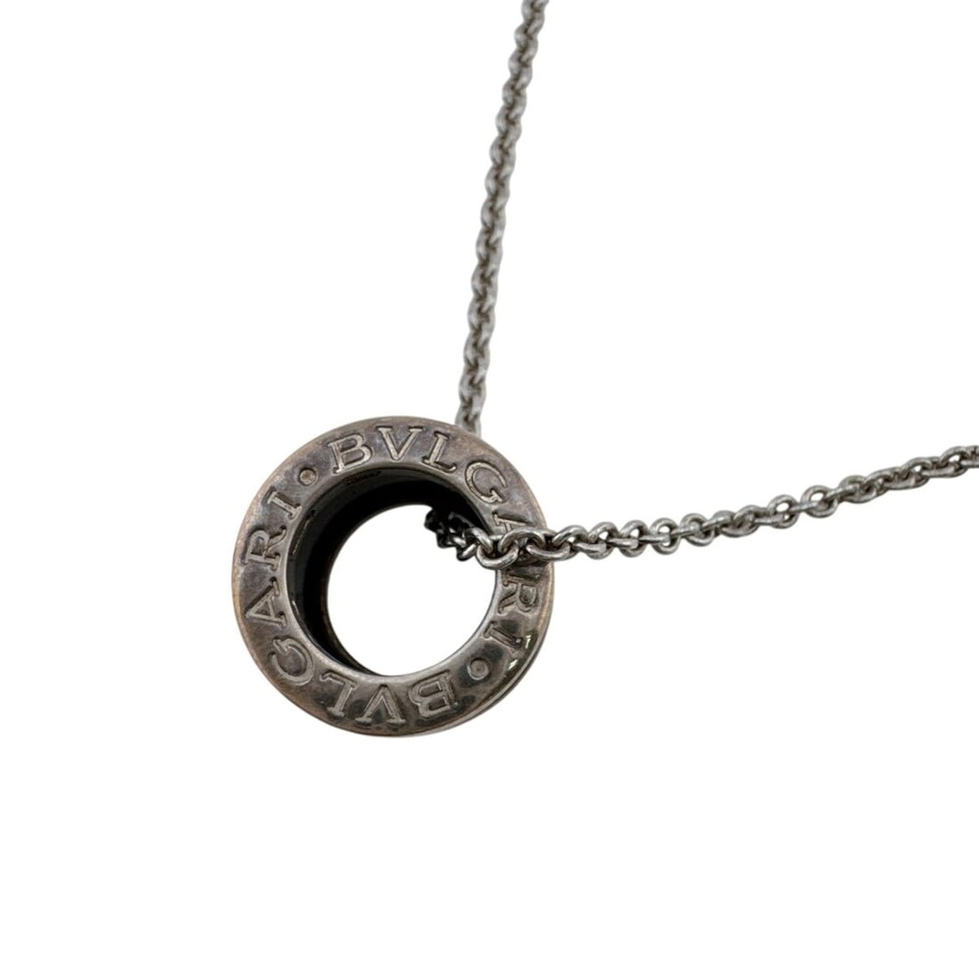 BVLGARI B.zero1 Bulgari Save the Children Necklace Chain Jewelry Silver: --- Catalog ---Category: SizeNeck Circumference: 46.5 cm / 18.3''Category: DesignColor: Black, SilverGender: Women,MenMaterial: Ceramic, Silver 925Necklace Type: Neck chainCategory: GeneralBrand: Bvlg