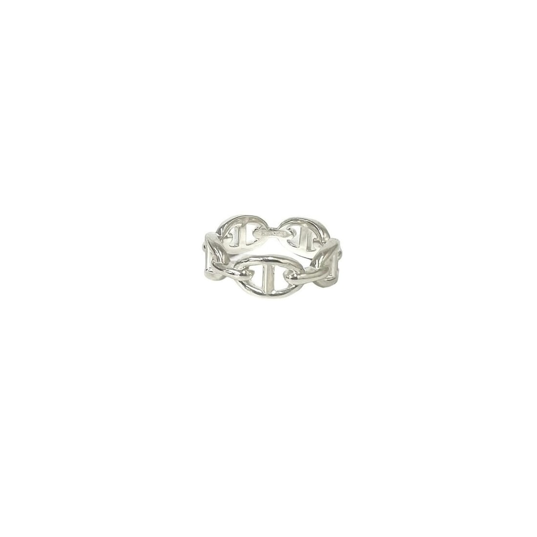 HERMES Hermes Enchainée Ring, Sterling Silver 925, Accessory, Jewelry, Men's, Silver, 30545: --- Catalog ---Category: SizeJP Size: 17US Size: 8.5Category: DesignType: Band ringColor: SilverGender: MenMaterial: Silver 925Category: GeneralBrand: Hermes--- Item List ---Section: ConditionRanking: