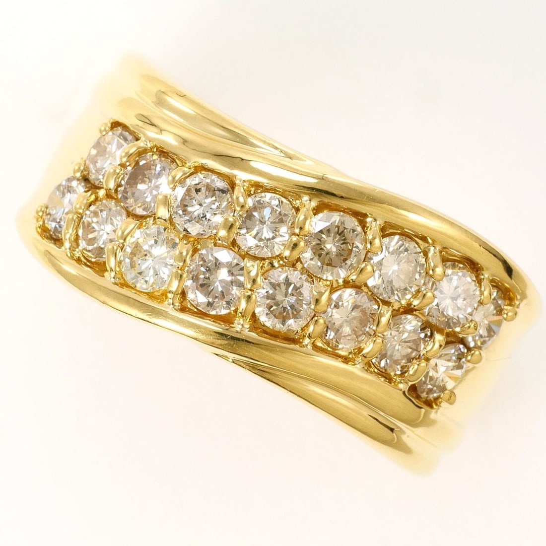 18K (18-karat) Yellow Gold Ring with Diamond, 1.00 ct, Total Weight 5.2g, Jewelry (1 of 10)