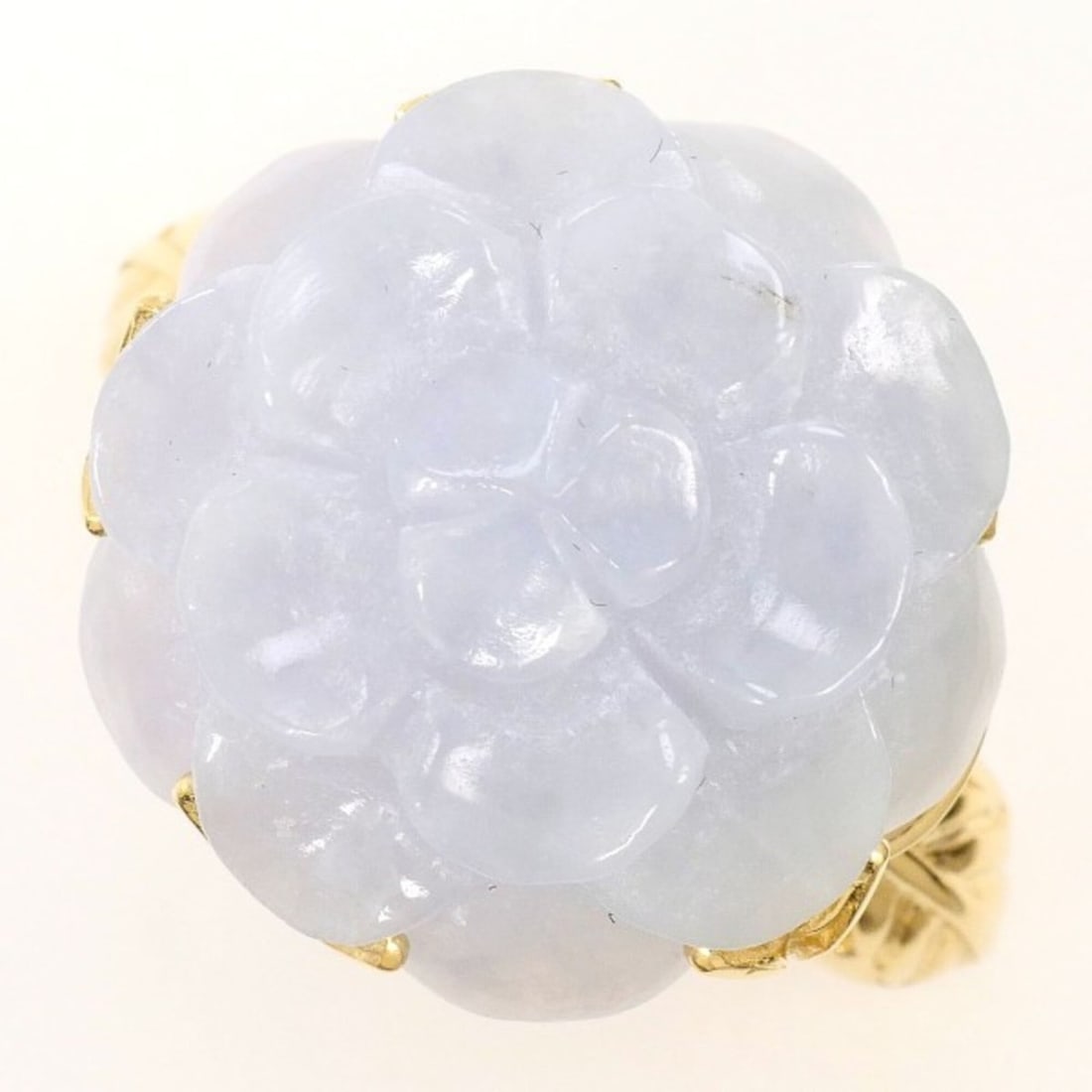 14K Yellow Gold Ring, Size 1, Jadeite, Total Weight Approx. 5.8g, Jewelry, Used, Like New Condition: --- Catalog ---Category: SizeWidth: 17mm / 0.67''Weight: 5.8g / 0.2oz.JP Size: 14.5US Size: 7Category: DesignType: Band ringColor: Yellow goldMetal: GoldStone: JadeGender: WomenMaterial: Yellow gold (