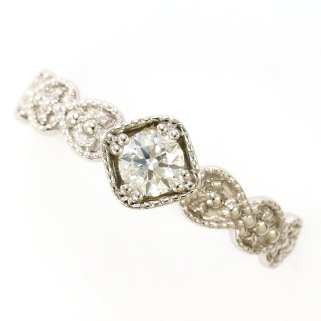 PT900 Platinum Ring, 1 Diamond (0.210ct SI2 clarity), Certificate of Authenticity, Total Weight (1 of 12)
