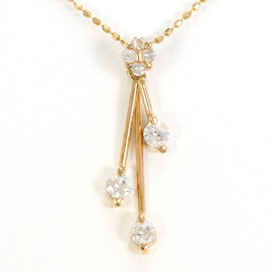 K14 14K YG Yellow Gold Necklace with 0.29ct Diamond, Total Weight 1.8g, 39cm, Jewelry: --- Catalog ---Category: SizeWeight: 1.8g / 0.06oz.Pendant Size: 23mm x 4mm / 0.9'' x 0.15''Neck Circumference: 39 cm / 15.35''Category: DesignColor: Yellow goldMetal: GoldStone: DiamondGender: WomenM