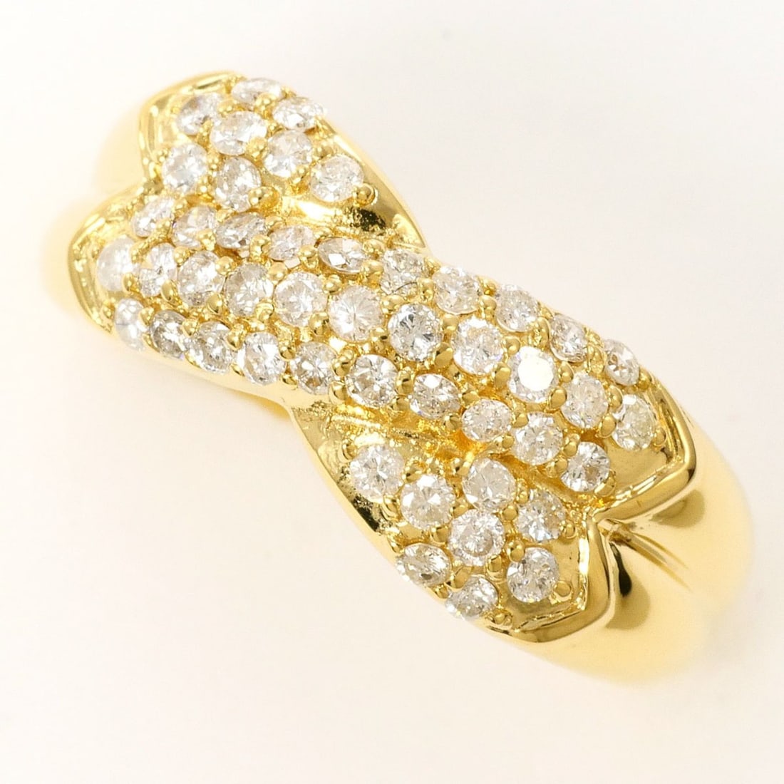 18K (18-karat) Yellow Gold Ring with 0.50ct Diamond, Certificate of Authenticity, Total Weight 3.7g, (1 of 9)