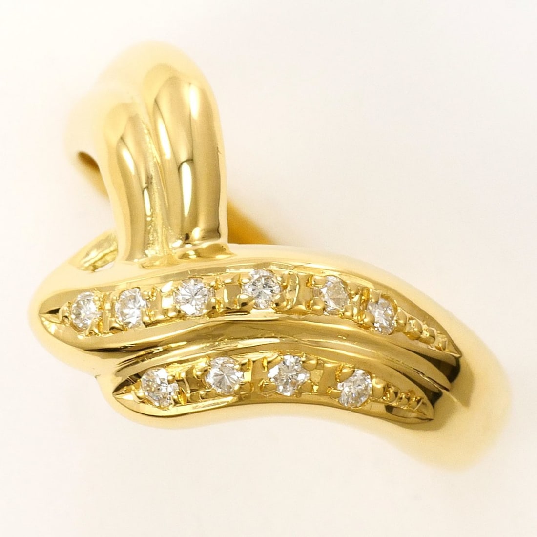 18K (18-karat) Yellow Gold Ring with Diamond (carat mark not specified), Certificate of (1 of 8)