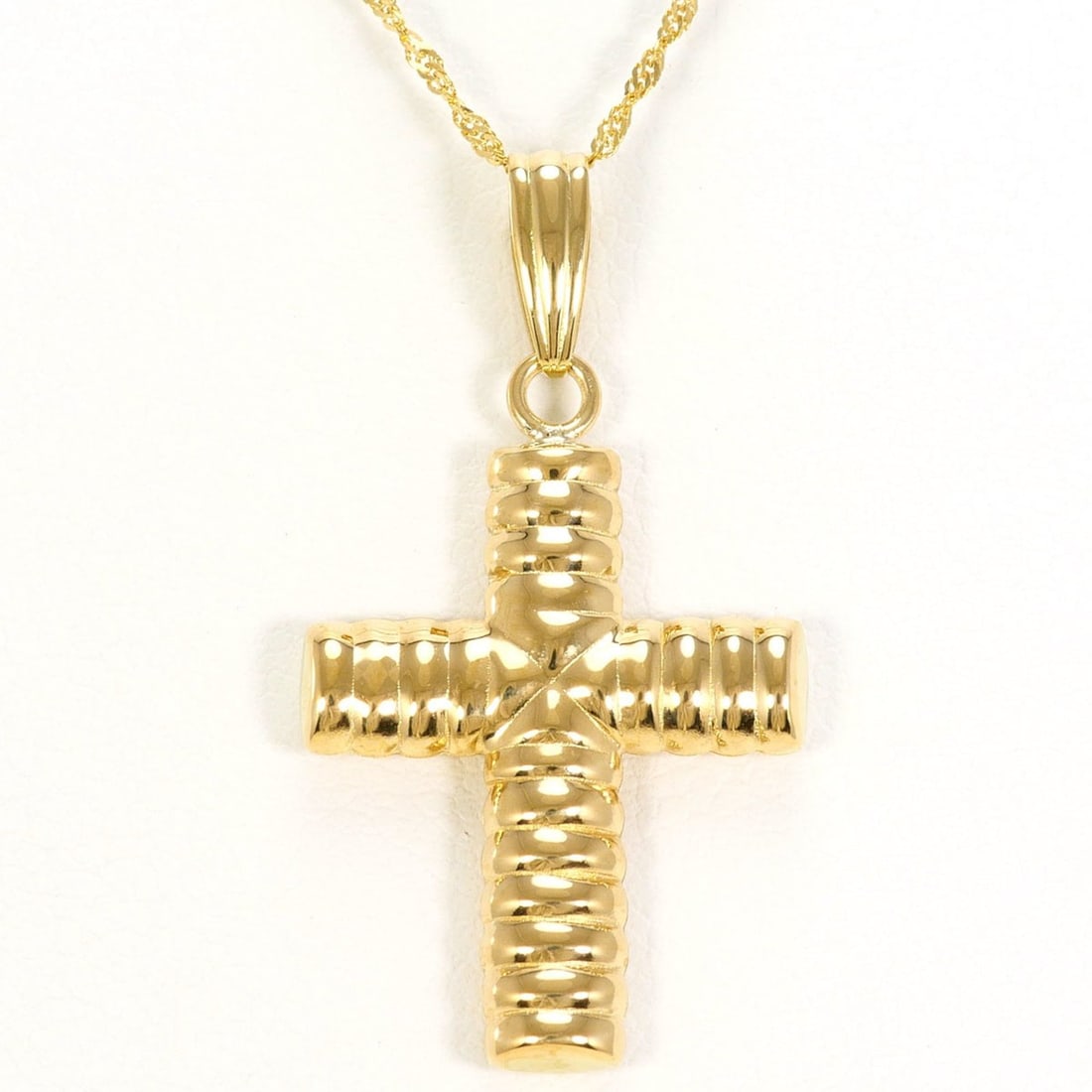 18K (18-karat) Yellow Gold Necklace, Total Weight 1.8g, 40cm, Jewelry (1 of 14)