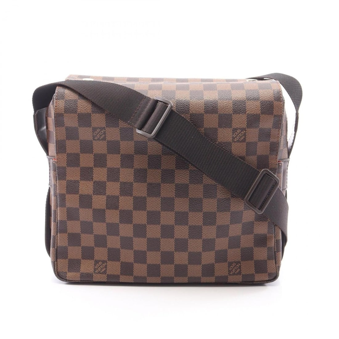 Louis Vuitton Naviglio Damier Ebene Shoulder Bag/Handbag, Coated Canvas and Leather, Men's/Women's,: --- Catalog ---Category: SizeSize (HxWxD): 24cm x 27cm / 9.44'' x 10.62''Category: DesignType: Handbag, Shoulder bagColor: BrownGender: Men,WomenMaterial: Coated canvas , Leather Category: GeneralMPN: