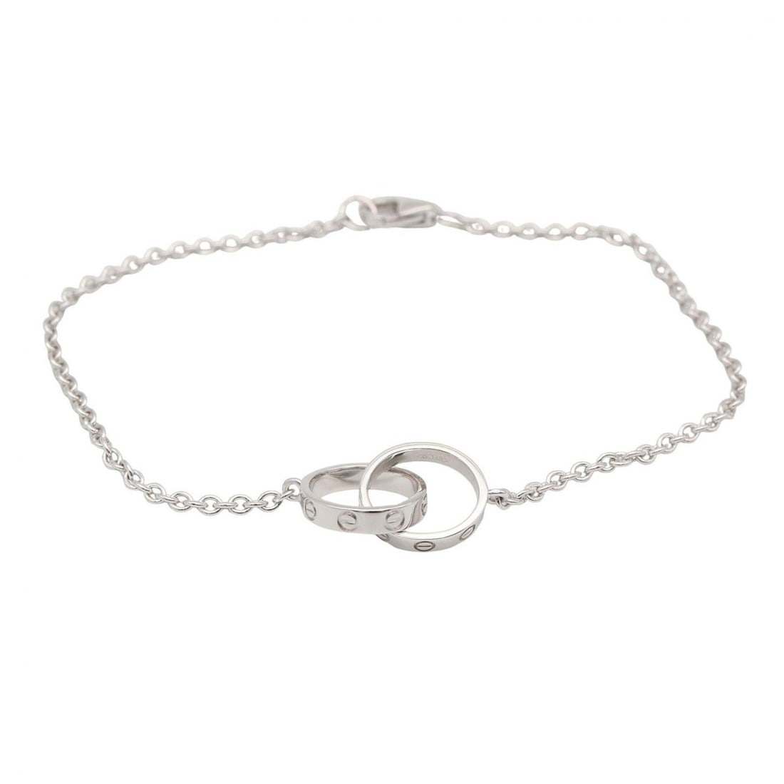 Cartier Baby Love Bracelet, 18K White Gold (18KWG), Silver Tone, B6091200 (Men's/Women's): --- Catalog ---Category: SizeLength: 17.5cm / 6.88''Category: DesignType: Charm braceletColor: SilverGender: Men,WomenMaterial: White gold (18K)Category: GeneralMPN: B6091200Brand: Cartier--- Item Lis