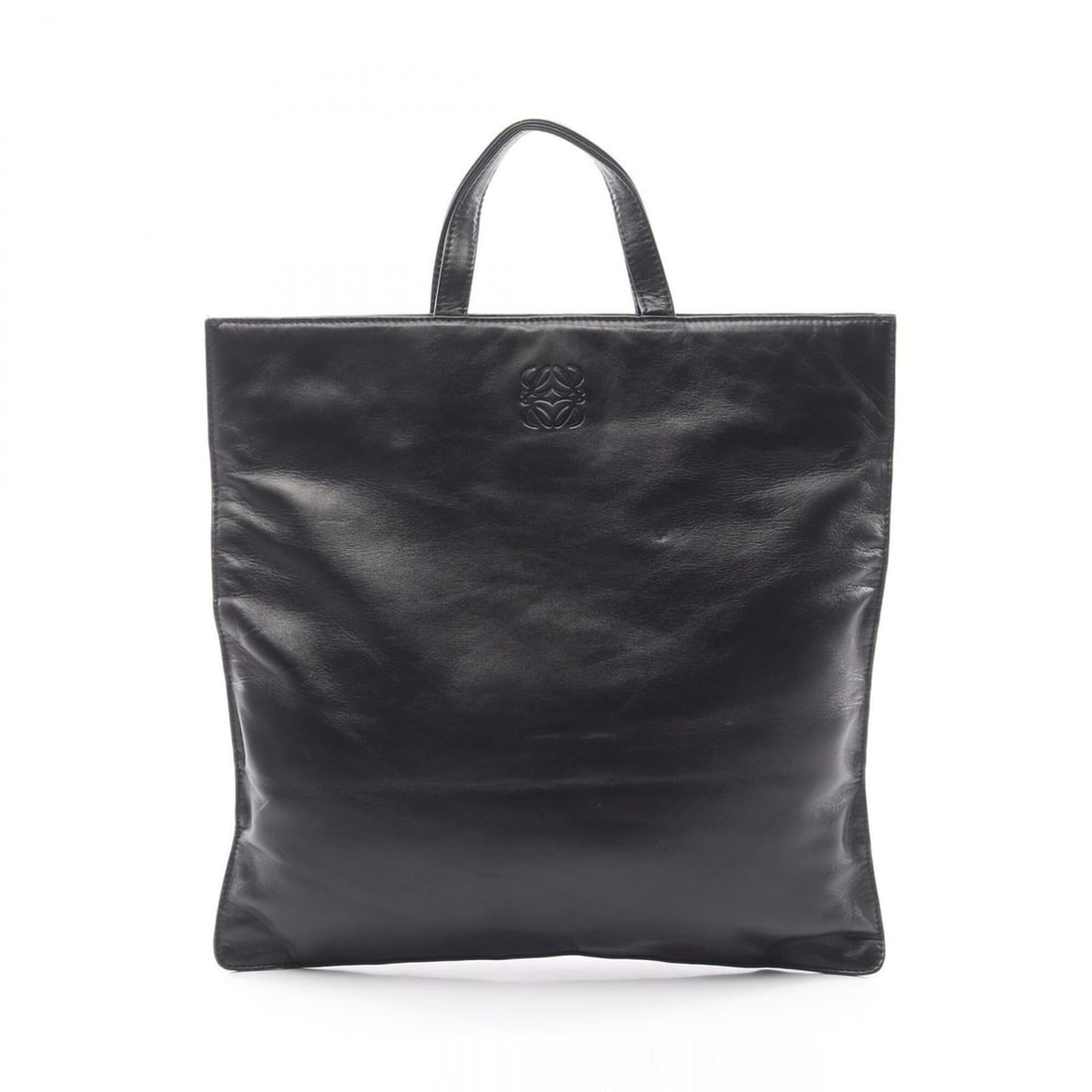 Loewe Anagram Tote Bag Handbag Leather Women's Black: --- Catalog ---Category: SizeSize (HxWxD): 33cm x 34cm x 5.00mm / 12.99'' x 13.38'' x 0.19''Category: DesignType: Handbag, Tote bagColor: BlackGender: WomenMaterial: Leather Category: GeneralBrand: Lo